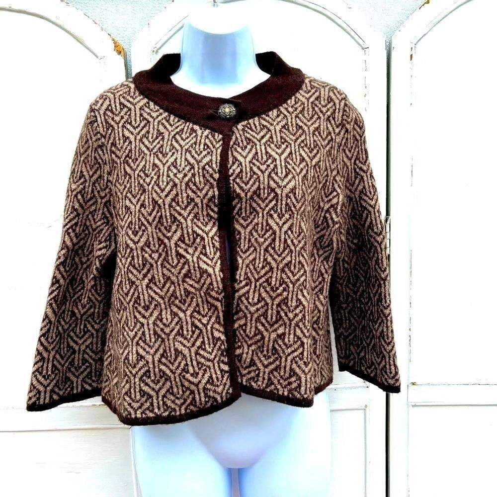 *** Heather B Petite 100% Wool Swing Coat Blazer (i021)